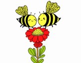 Pareja de abejas