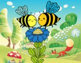 Pareja de abejas