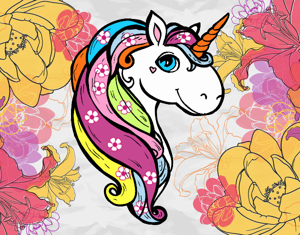 unicornio floral