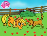 Applejack y Winona