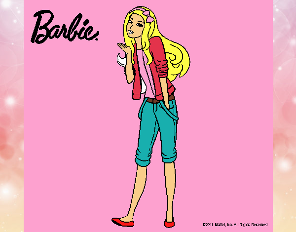 Barbie con look casual