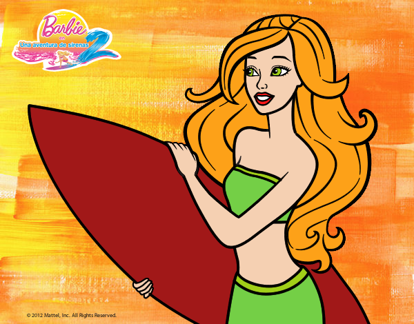 Barbie va a surfear