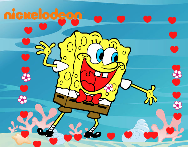 Bob Esponja saludando