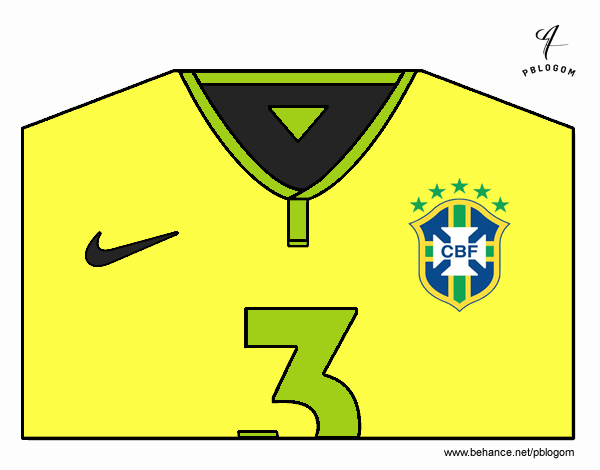 Camiseta del mundial de fútbol 2014 de Brasil