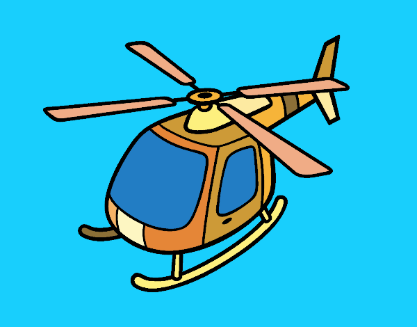 Helicóptero volando