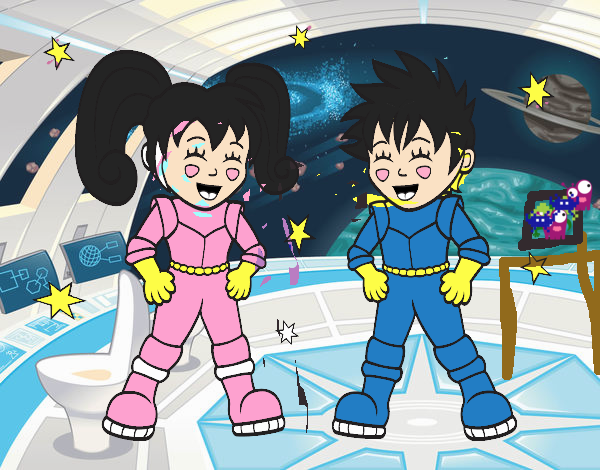 Niños astronautas