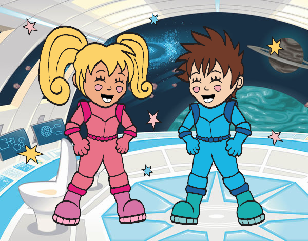 Niños astronautas