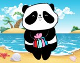 Panda con regalo