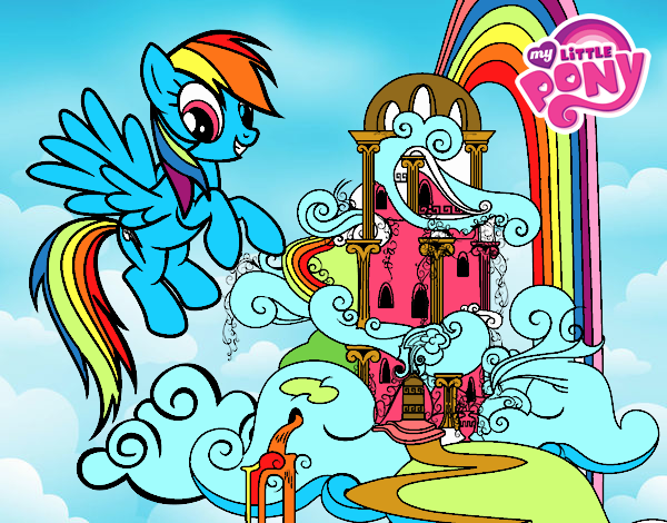 Rainbow Dash en su palacio