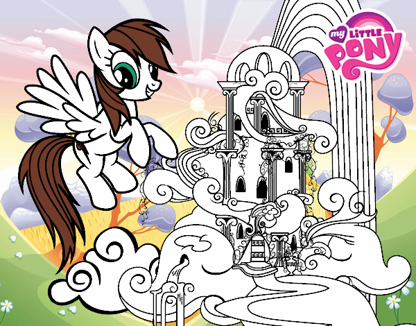 Rainbow Dash en su palacio