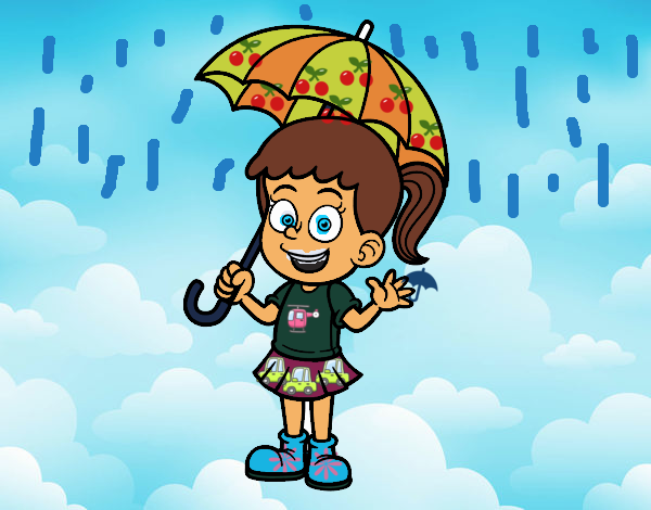 Cerezita y la lluvia