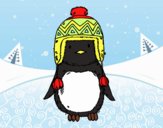 Bebé pingüino con gorrito