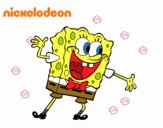 Bob Esponja saludando