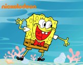 Bob Esponja saludando