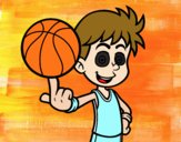 Jugador de baloncesto junior