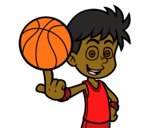 Jugador de baloncesto junior