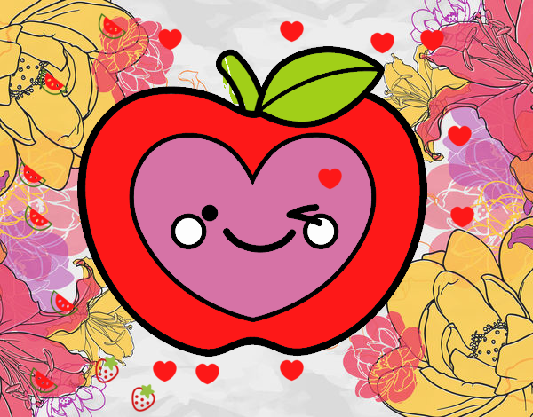 Manzana corazón