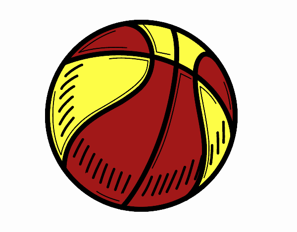 Como dibujar una pelota de baloncesto 