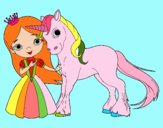 Princesa y unicornio