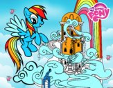 Rainbow Dash en su palacio