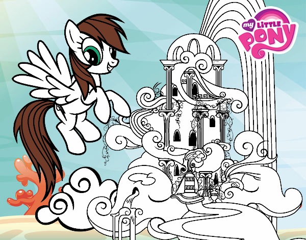 Rainbow Dash en su palacio