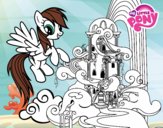 Rainbow Dash en su palacio