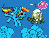 Rainbow Dash y la tortuga tanque