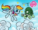 Rainbow Dash y la tortuga tanque