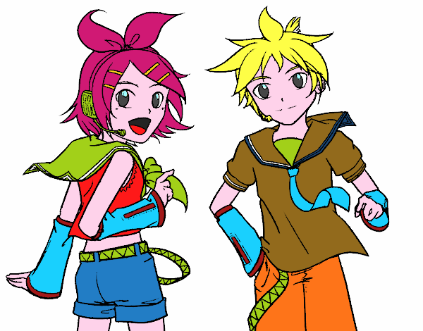 Rin y Len Kagamine Vocaloid