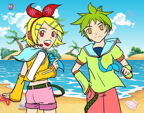 Rin y Len Kagamine Vocaloid