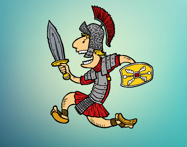 Soldado romano atacando