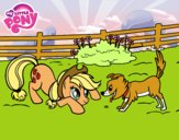 Applejack y Winona