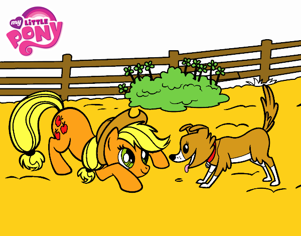 Applejack y Winona