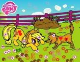 Applejack y Winona