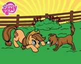 Applejack y Winona