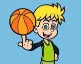 Jugador de baloncesto junior