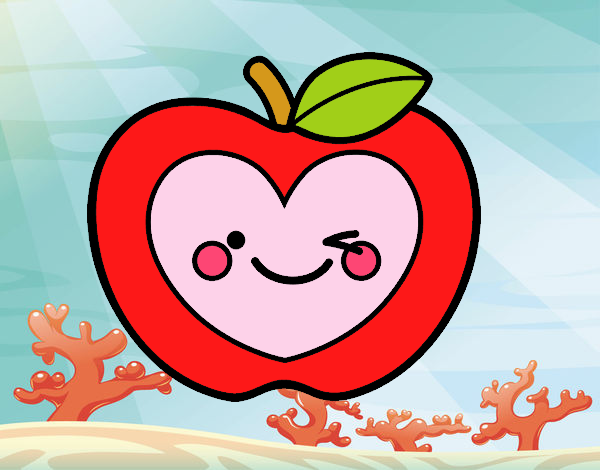 Manzana corazón