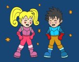 Niños astronautas