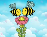 Pareja de abejas