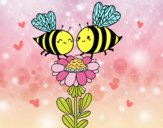 Pareja de abejas