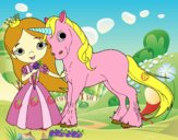 Princesa y unicornio