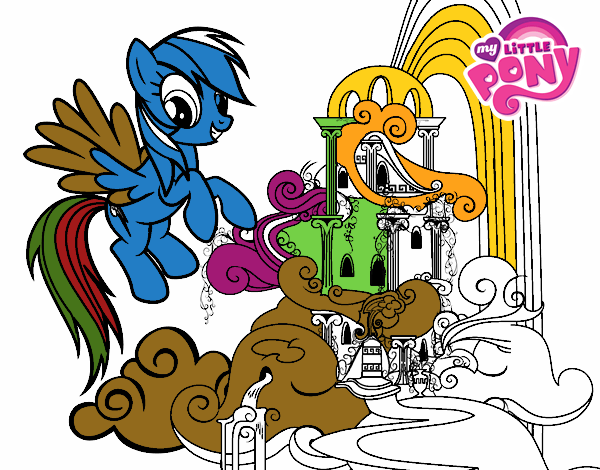 Rainbow Dash en su palacio