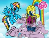 Rainbow Dash en su palacio