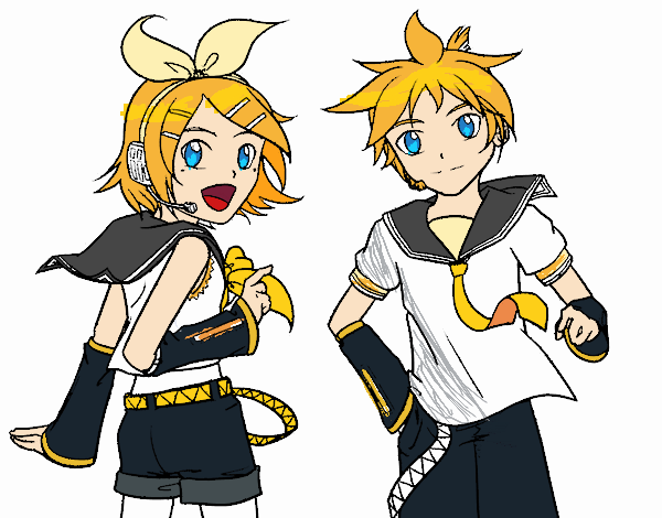 Rin y Len Kagamine Vocaloid