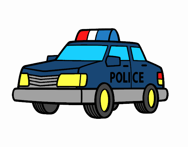 Cómo dibujar y pintar un carro de policía 