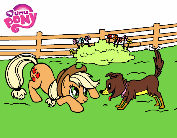 Applejack y Winona