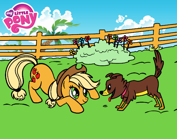 Applejack y Winona