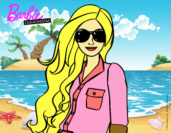 Barbie con gafas de sol