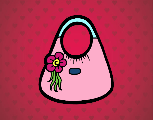 Bolso con flor