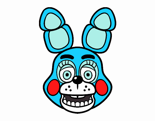 Cara de Toy Bonnie de Five Nights at Freddy's